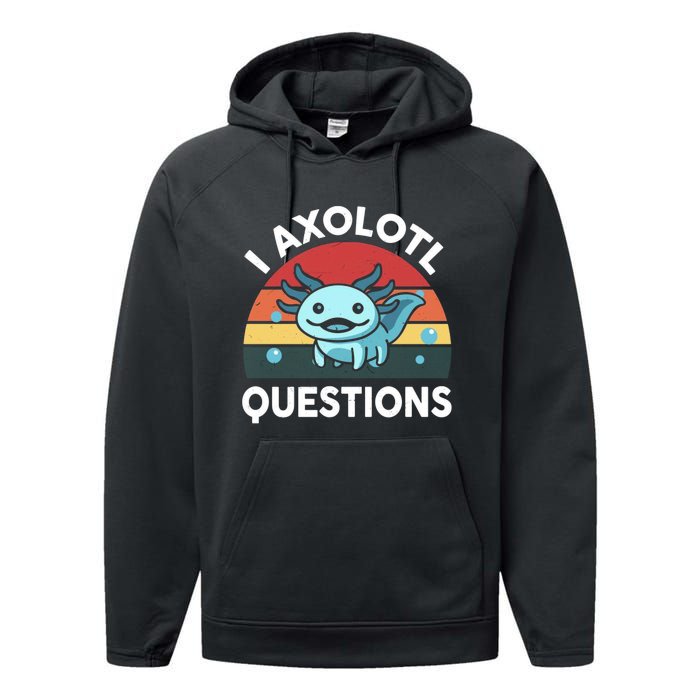 I Axolotl Questions Performance Fleece Hoodie