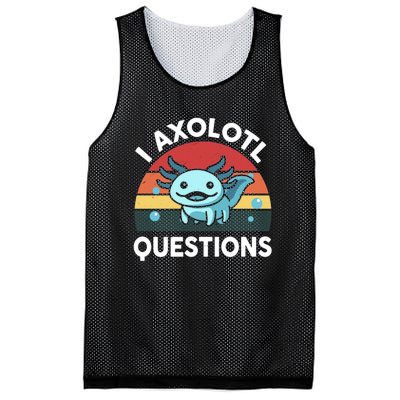 I Axolotl Questions Mesh Reversible Basketball Jersey Tank