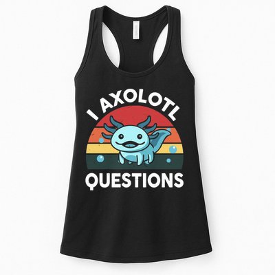 I Axolotl Questions Womens Tank Top