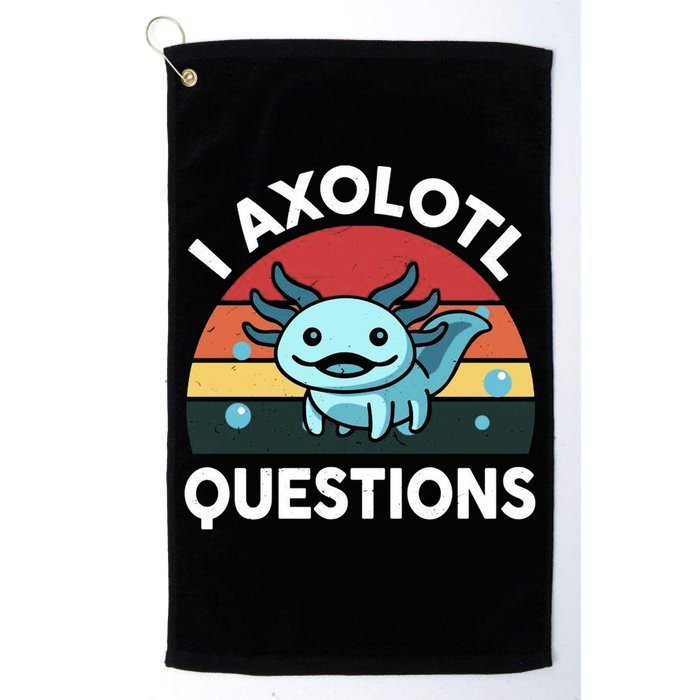 I Axolotl Questions Golf Towel