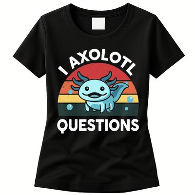 I Axolotl Questions Womens T-Shirt
