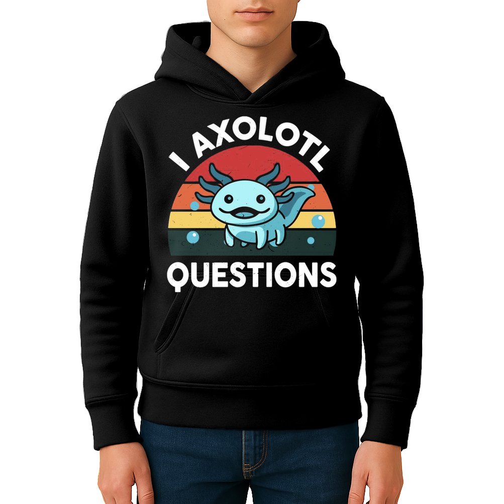 I Axolotl Questions Kids Hoodie
