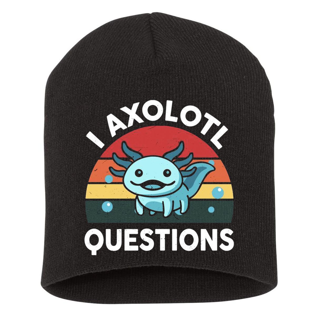 I Axolotl Questions Short Acrylic Beanie