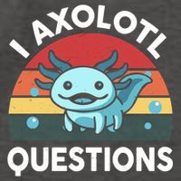 I Axolotl Questions Vector Backpack