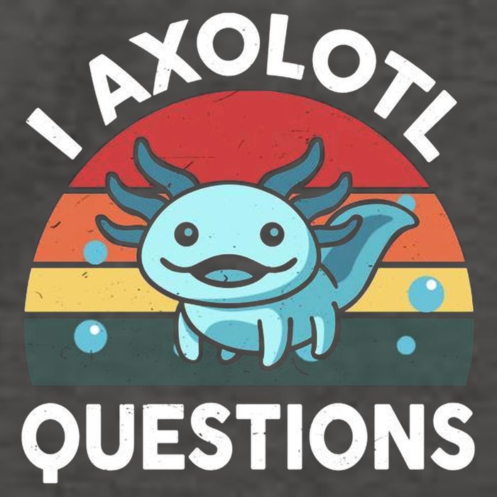 I Axolotl Questions Vector Backpack