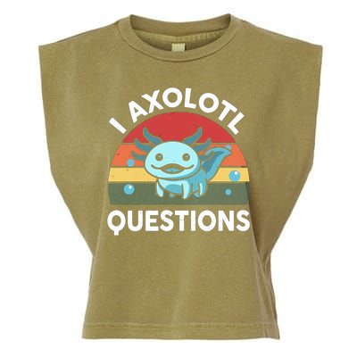 I Axolotl Questions Garment-Dyed Women's Muscle Tee
