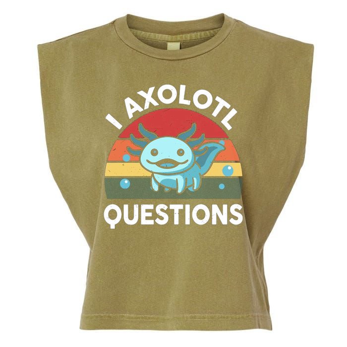 I Axolotl Questions Garment-Dyed Women's Muscle Tee