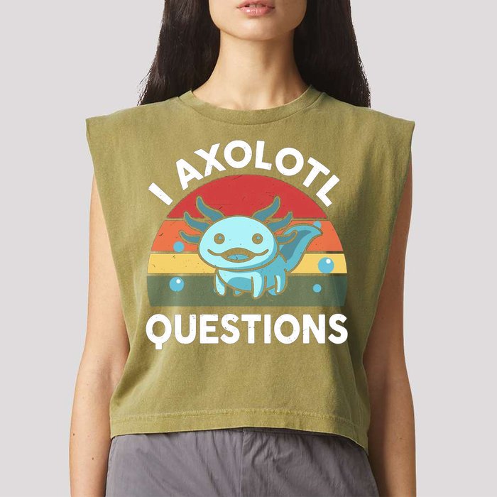 I Axolotl Questions Garment-Dyed Women's Muscle Tee