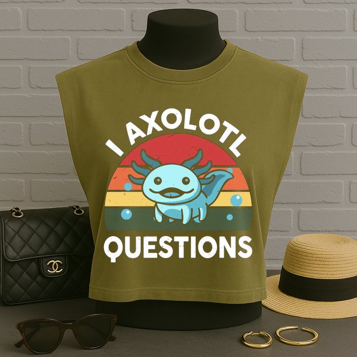 I Axolotl Questions Garment-Dyed Women's Muscle Tee