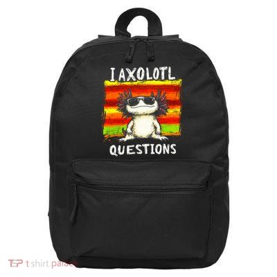 I Axolotl Questions 16 in Basic Backpack