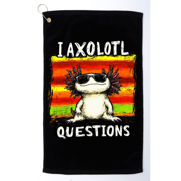 I Axolotl Questions Golf Towel