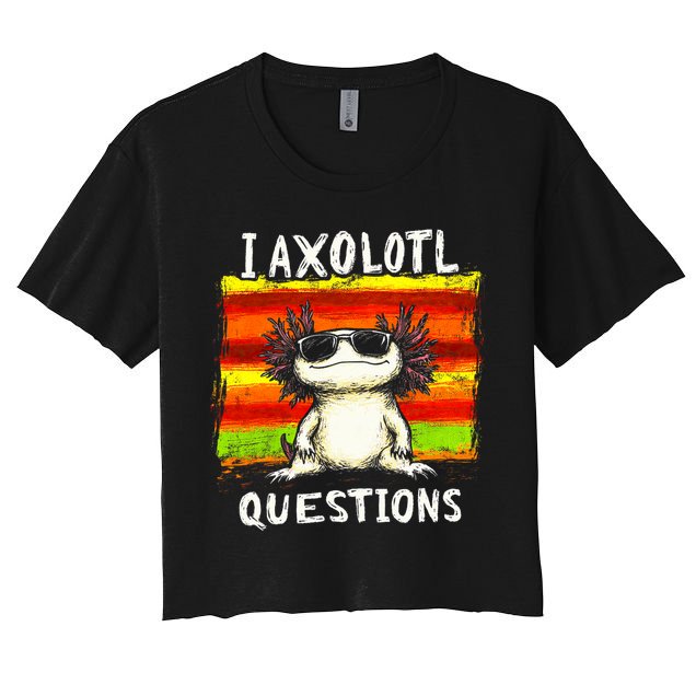 I Axolotl Questions Crop Top