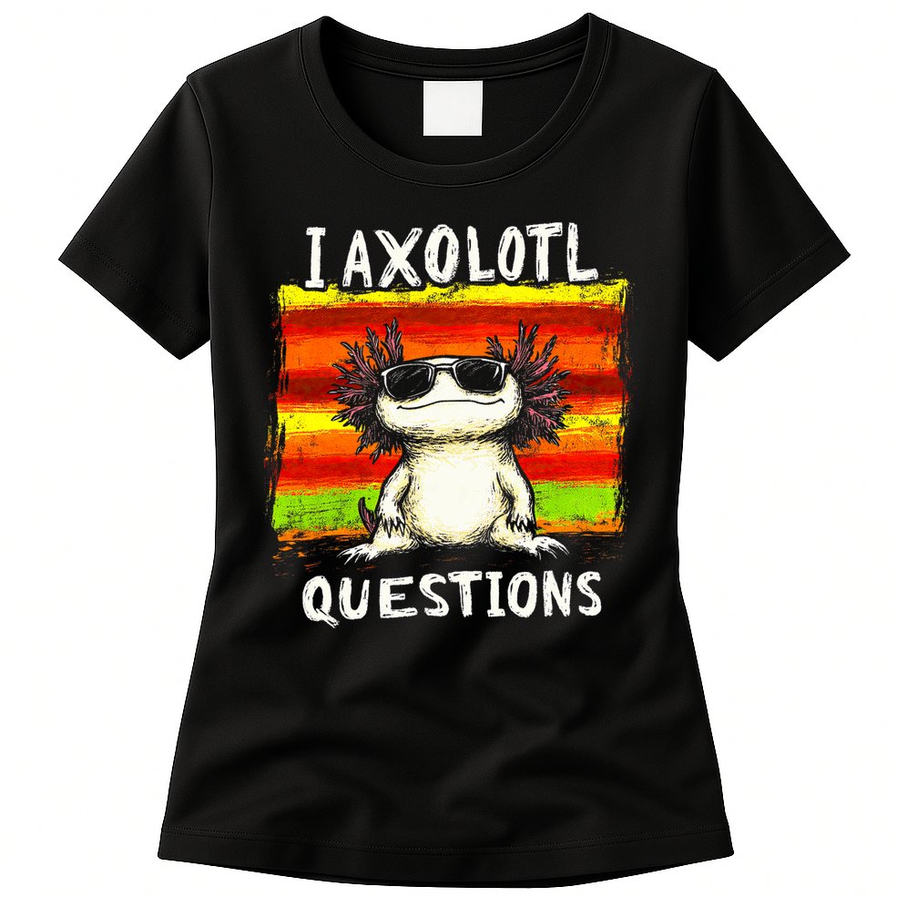 I Axolotl Questions Womens T-Shirt