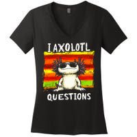 I Axolotl Questions Women's V-Neck T-Shirt