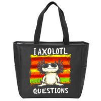I Axolotl Questions Zip Tote Bag