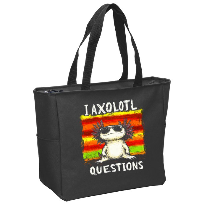 I Axolotl Questions Zip Tote Bag