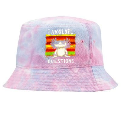 I Axolotl Questions Tie-Dyed Bucket Hat