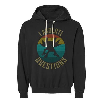 I Axolotl Questions Ugly Sweater Design Garment-Dyed Fleece Hoodie