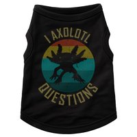 I Axolotl Questions Ugly Sweater Design Doggie Tank