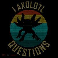 I Axolotl Questions Ugly Sweater Design Flexfit Unipanel Trucker Cap