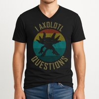 I Axolotl Questions Ugly Sweater Design V-Neck T-Shirt