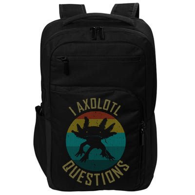 I Axolotl Questions Ugly Sweater Design Impact Tech Backpack