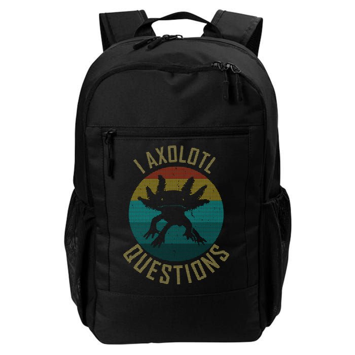 I Axolotl Questions Ugly Sweater Design Backpack