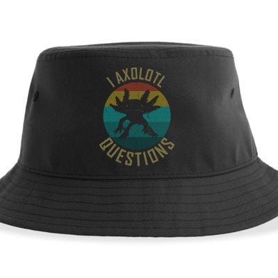 I Axolotl Questions Ugly Sweater Design Sustainable Bucket Hat