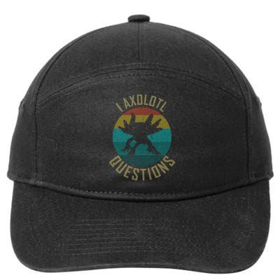 I Axolotl Questions Ugly Sweater Design 7-Panel Snapback Hat