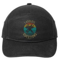 I Axolotl Questions Ugly Sweater Design 7-Panel Snapback Hat