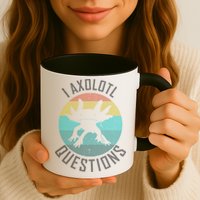 I Axolotl Questions Ugly Sweater Design Mug