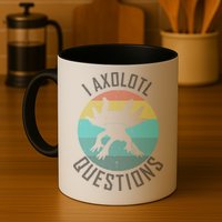 I Axolotl Questions Ugly Sweater Design Mug
