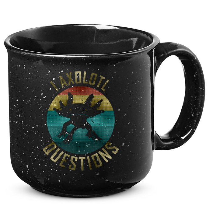 I Axolotl Questions Ugly Sweater Design 15oz Campfire Ceramic Mug