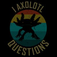 I Axolotl Questions Ugly Sweater Design Drawstring Bag