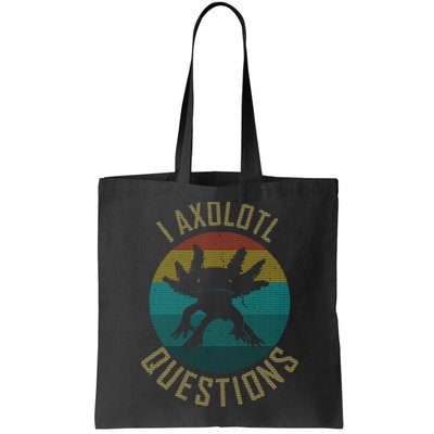 I Axolotl Questions Ugly Sweater Design Bag