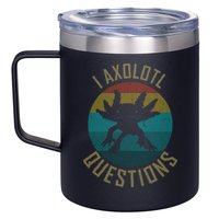 I Axolotl Questions Ugly Sweater Design 12oz Stainless Steel Coffee Mug