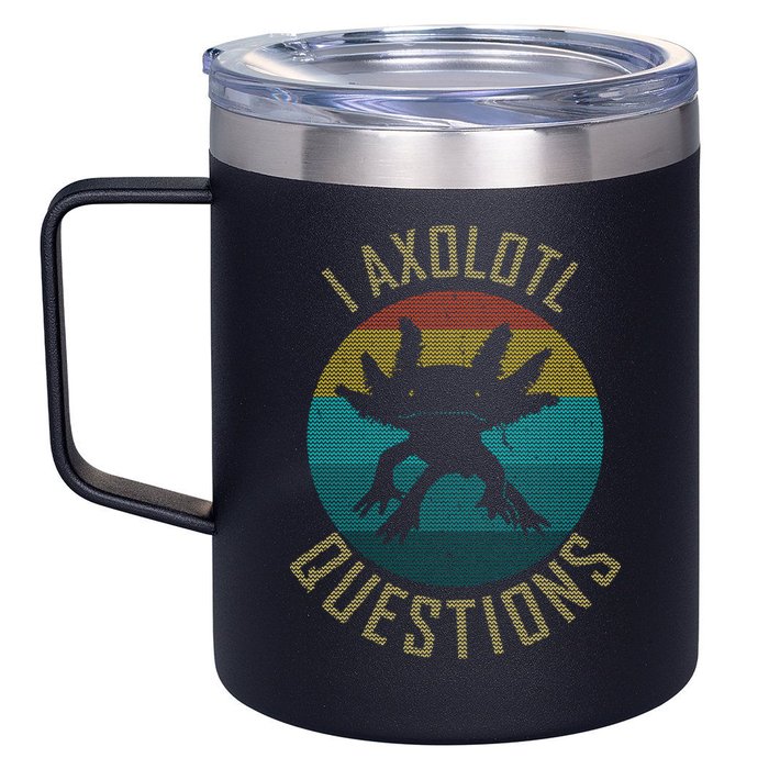 I Axolotl Questions Ugly Sweater Design 12oz Stainless Steel Coffee Mug