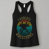I Axolotl Questions Ugly Sweater Design Womens Tank Top