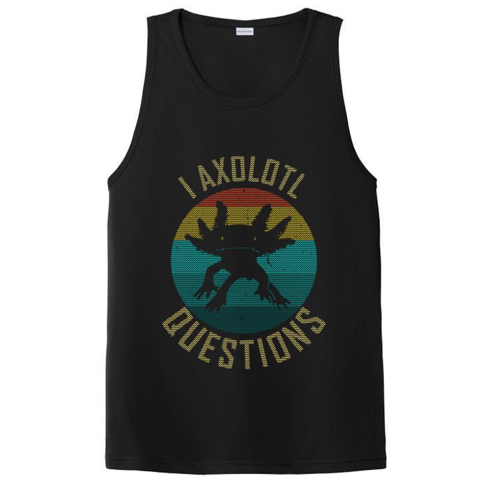 I Axolotl Questions Ugly Sweater Design PosiCharge Competitor Tank