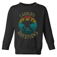 I Axolotl Questions Ugly Sweater Design Toddler Sweatshirt