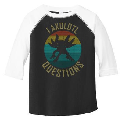 I Axolotl Questions Ugly Sweater Design Toddler Fine Jersey T-Shirt