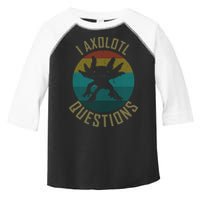 I Axolotl Questions Ugly Sweater Design Toddler Fine Jersey T-Shirt