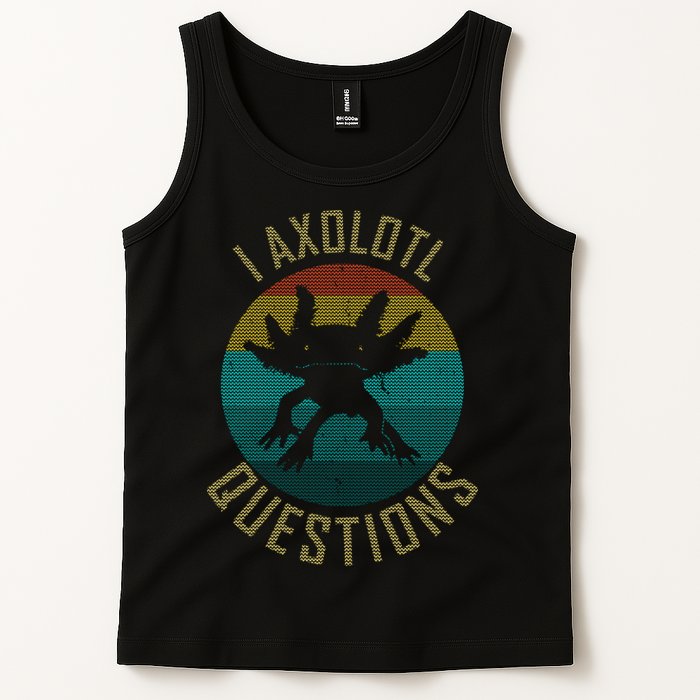 I Axolotl Questions Ugly Sweater Design Tank Top