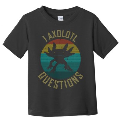 I Axolotl Questions Ugly Sweater Design Toddler T-Shirt
