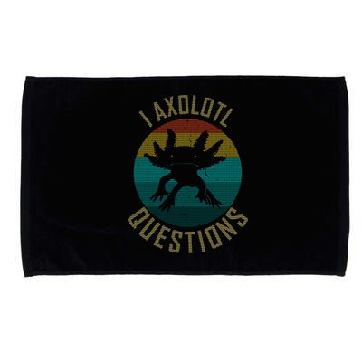 I Axolotl Questions Ugly Sweater Design Microfiber Hand Towel