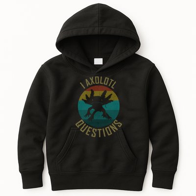 I Axolotl Questions Ugly Sweater Design Kids Hoodie