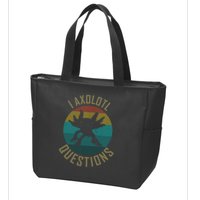 I Axolotl Questions Ugly Sweater Design Zip Tote Bag