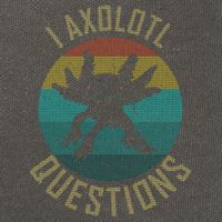 I Axolotl Questions Ugly Sweater Design Cotton Canvas Backpack