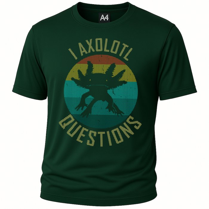 I Axolotl Questions Ugly Sweater Design Performance Shirt