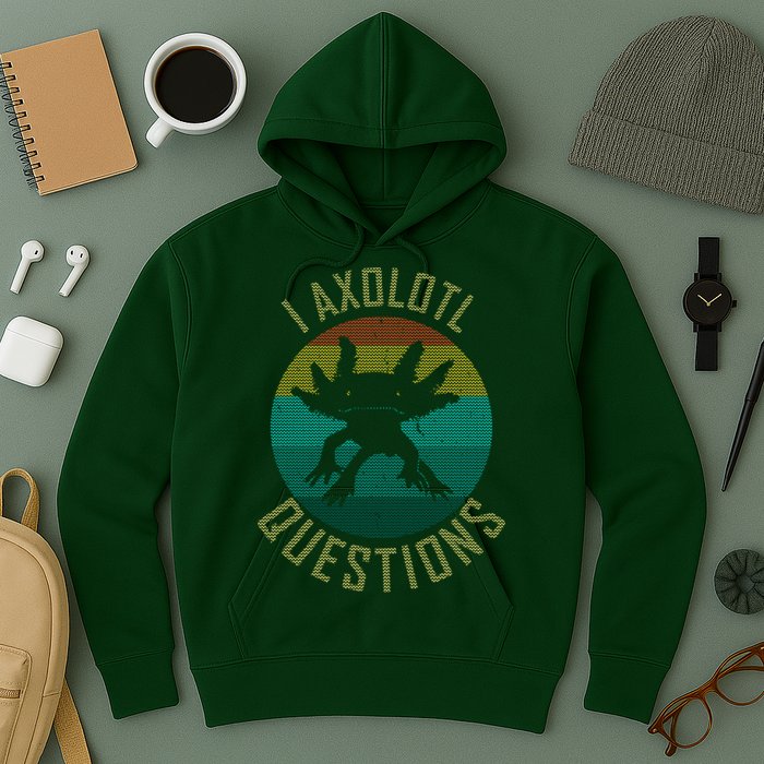 I Axolotl Questions Ugly Sweater Design Hoodie